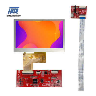 Transmissive TN 4.3のインチUART LCDモジュール480x272の決断ST7282 IC 500nits