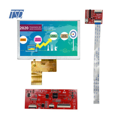 UARTインターフェイス容量性Tft LCDの表示モジュール800x480 Hmi 5インチ