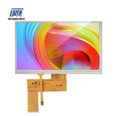 7 インチ 800x480 解像度 RGB インターフェイス TFT LCD ディスプレイ、抵抗膜式タッチパネル