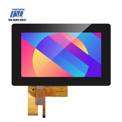TSD 標準 TFT LCD ディスプレイ モジュール 7 インチ 450 Nits 800x480 RGB タッチパネル付き