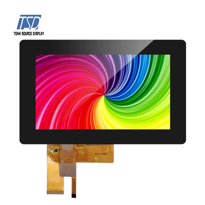 TSD 標準 TFT LCD ディスプレイ モジュール 7 インチ 450 Nits 800x480 RGB タッチパネル付き