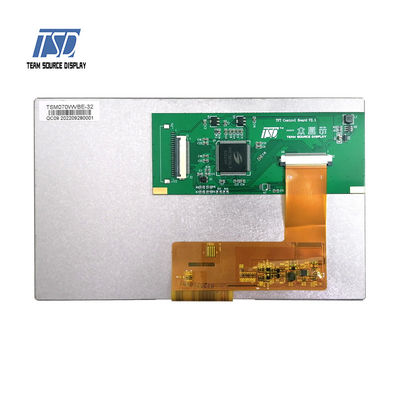 UART 7 インチ 500 Nits 800x480 TN RGB スマート LCD モジュール PN TSM070WVBE-32