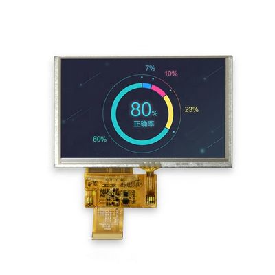 産業適用のために防眩熱い販売800x480 5.0のインチTFT LCDスクリーン12の時TNのパネル