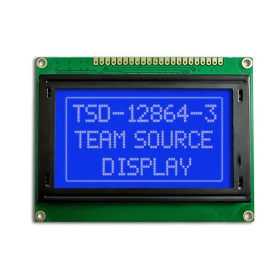 速度計の穂軸LCDモジュール、128x64写実的なLcdの白いバックライトST7920